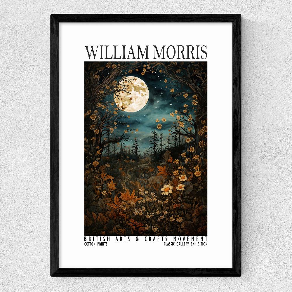 East End Prints William Morris Moon Woodland