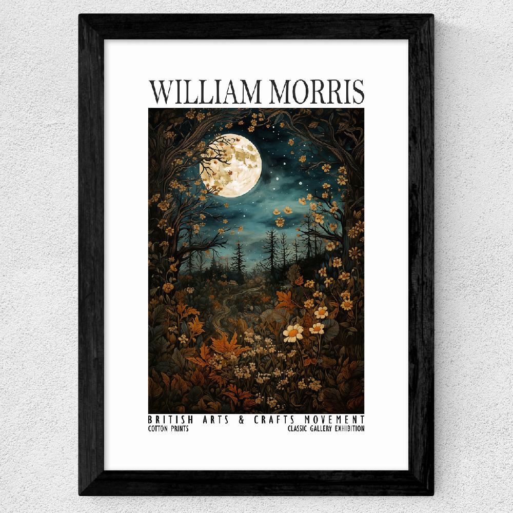 East End Prints William Morris Moon Woodland