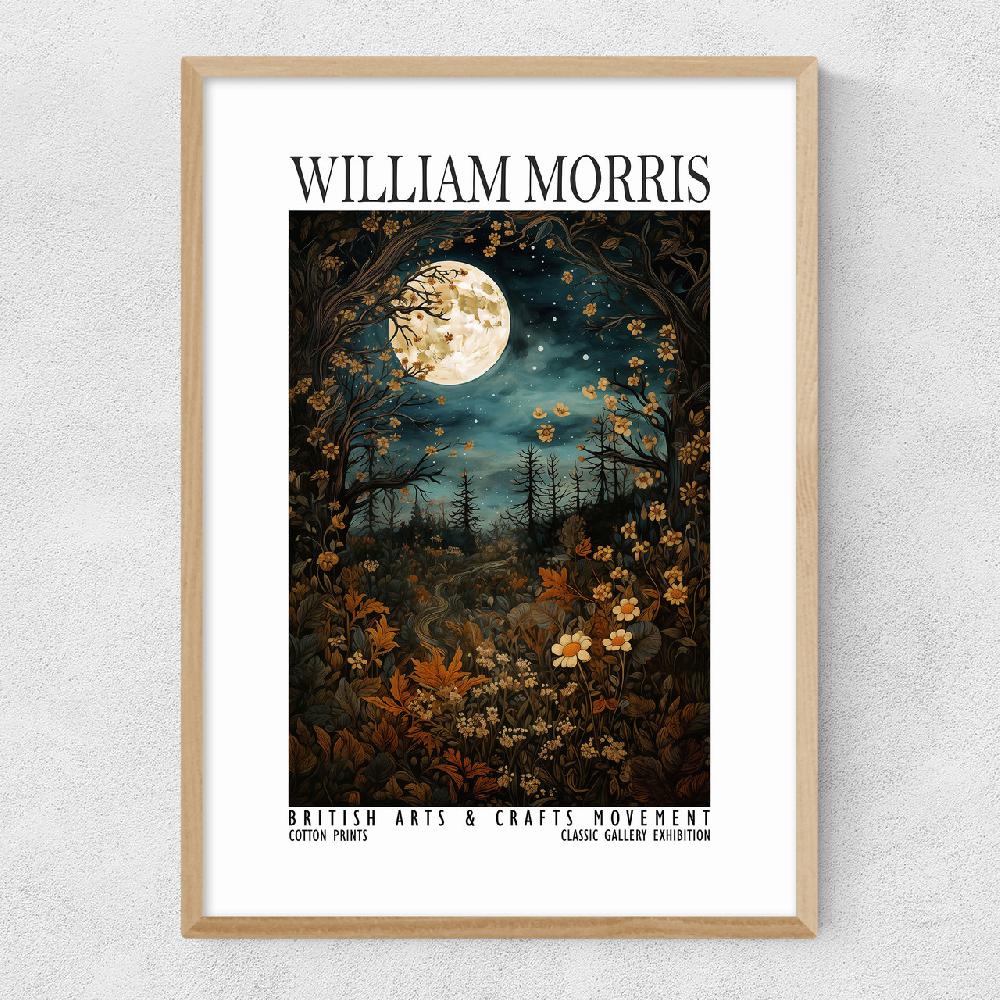 East End Prints William Morris Moon Woodland