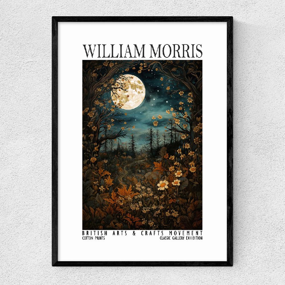 east end prints William Morris Moon Woodland