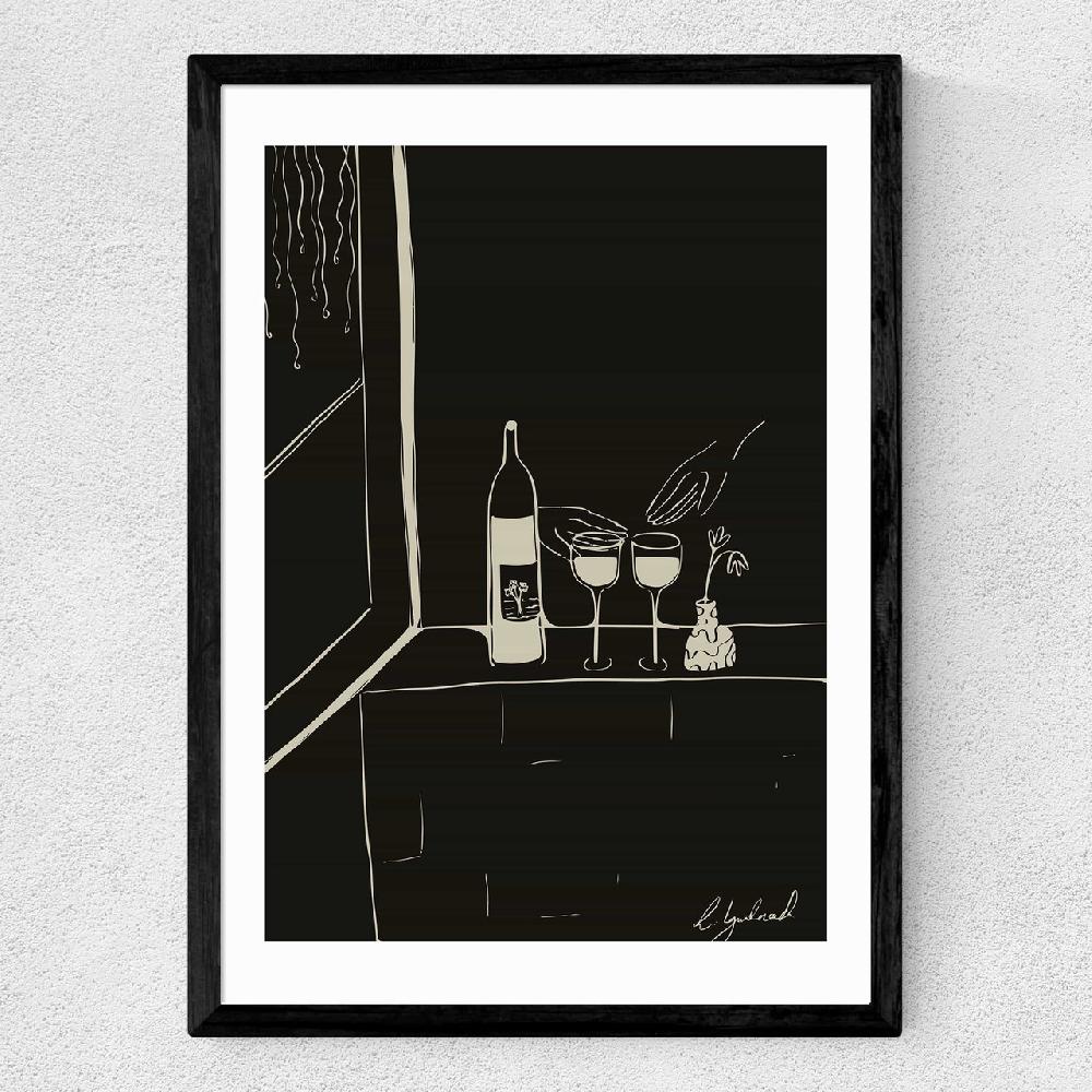 East End Prints Wine And Friends