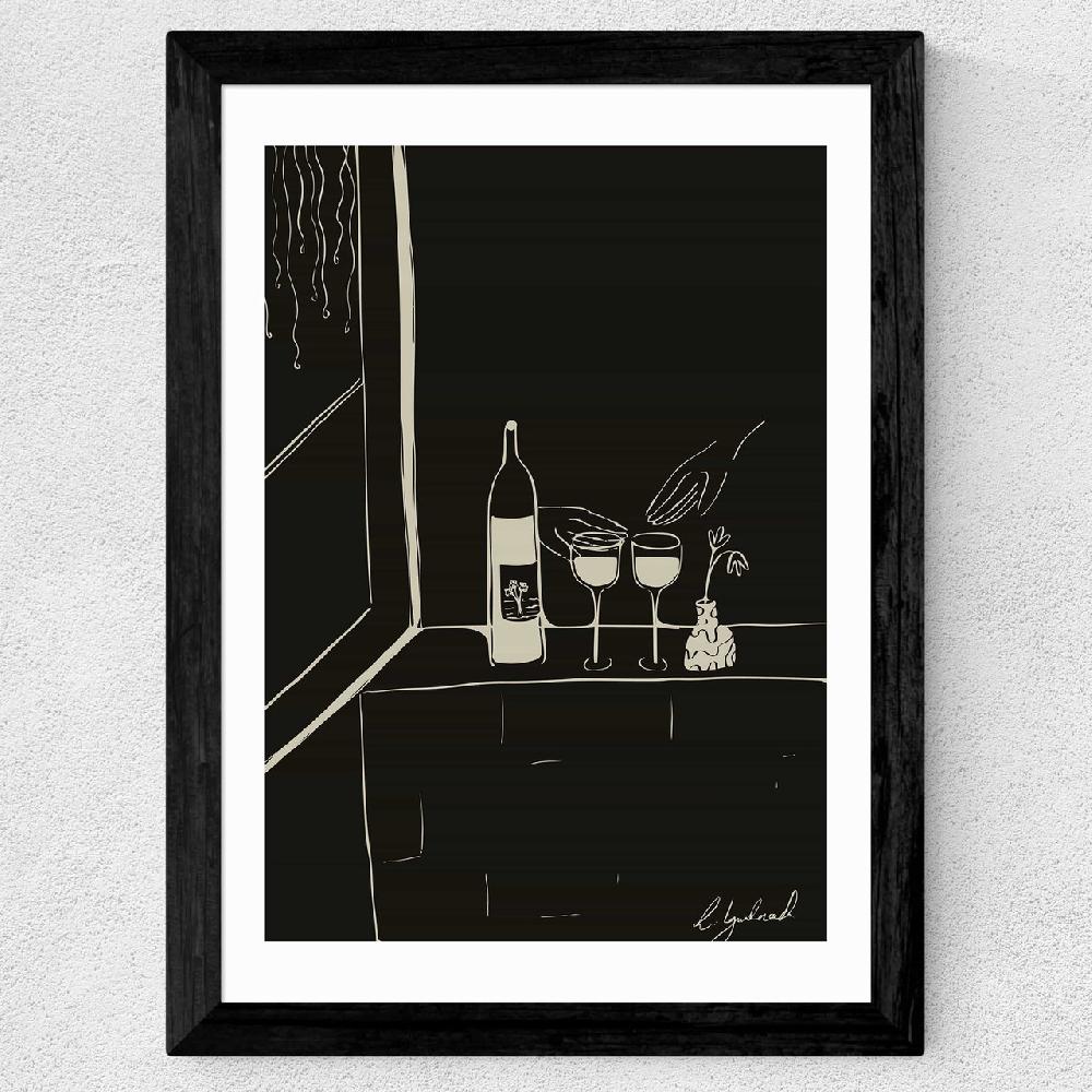 East End Prints Wine And Friends