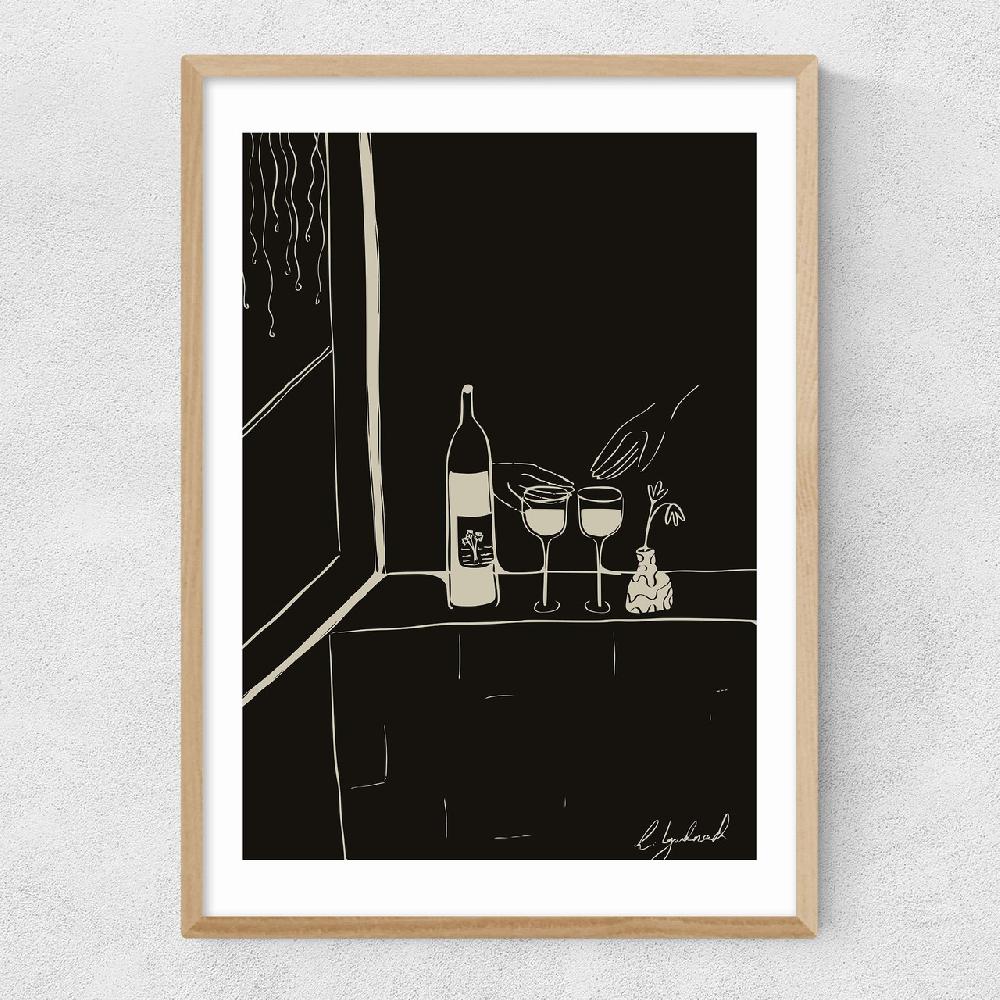 East End Prints Wine And Friends