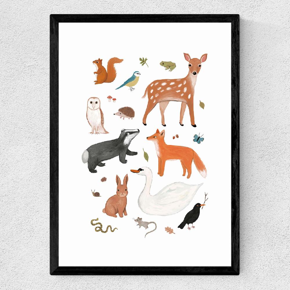 East End Prints Woodland Animals