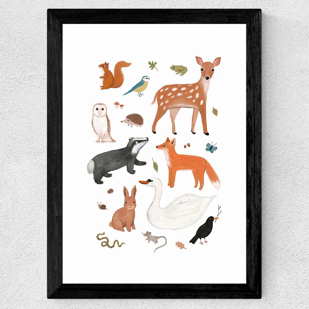 East End Prints Woodland Animals