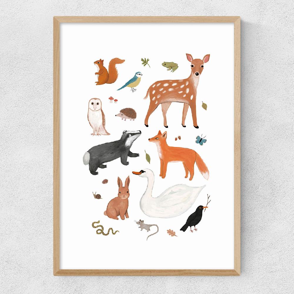 East End Prints Woodland Animals