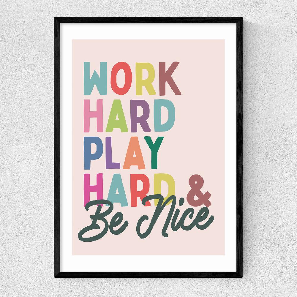 east end prints Work Hard