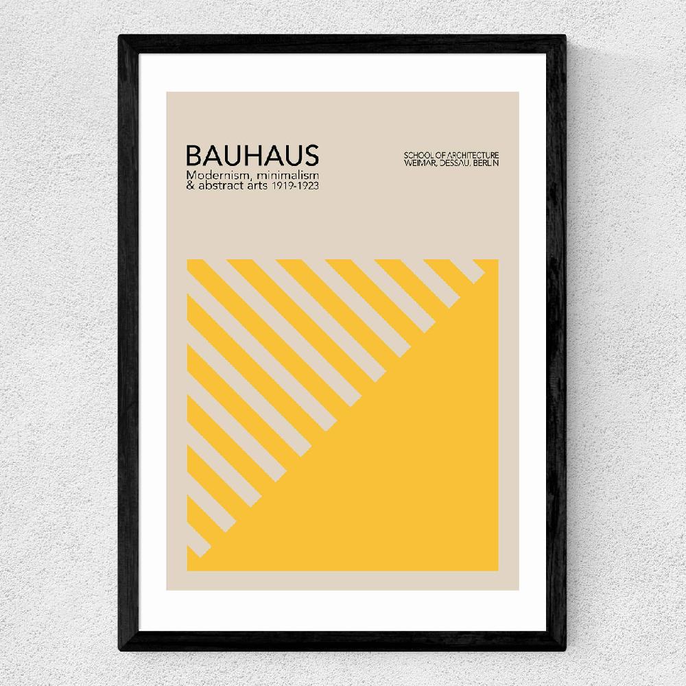 East End Prints Yellow Bauhaus