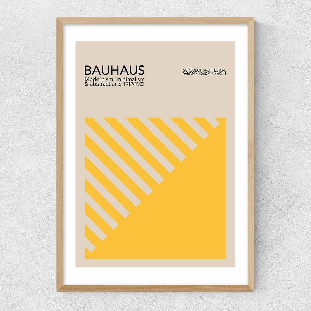 East End Prints Yellow Bauhaus