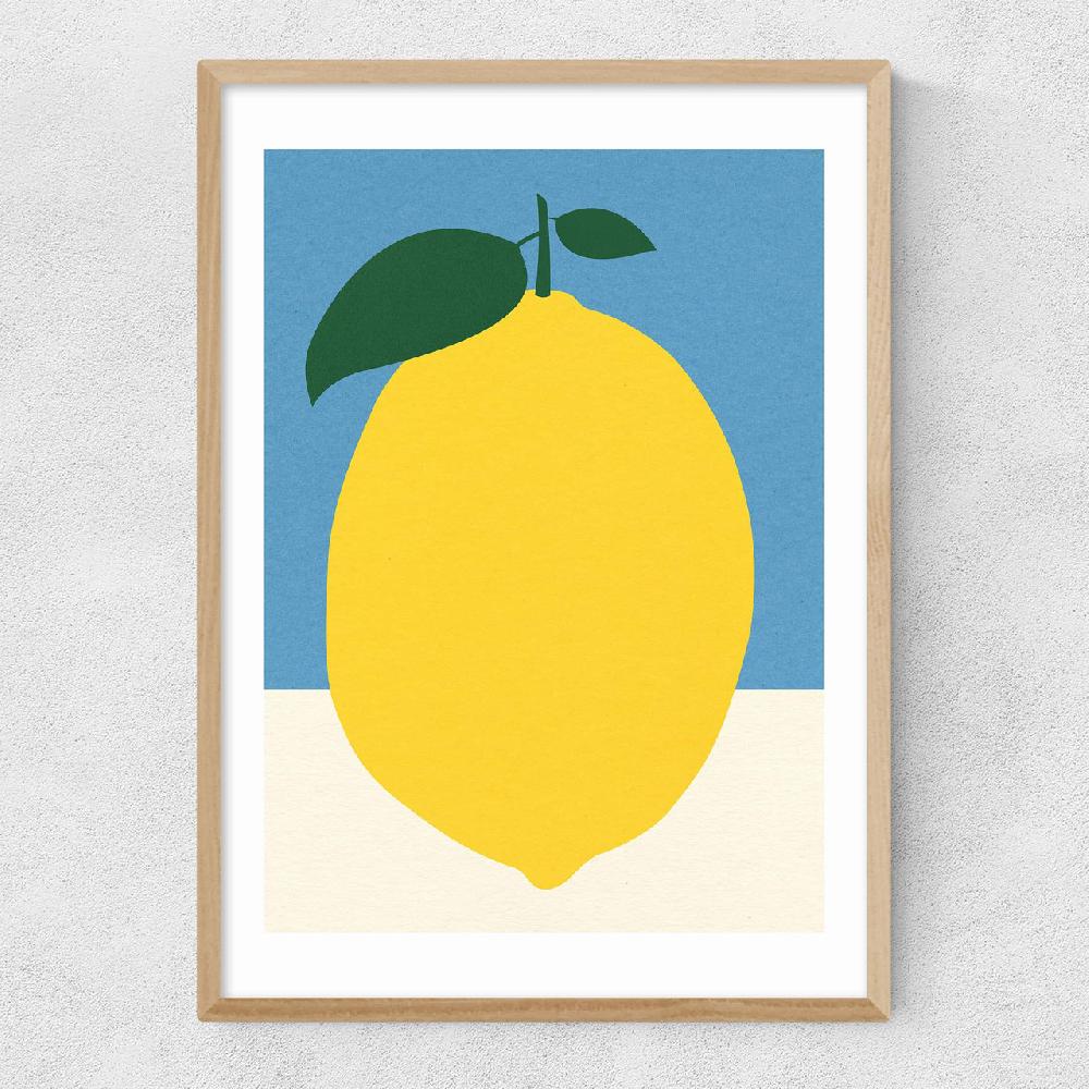 East End Prints Yellow Lemon