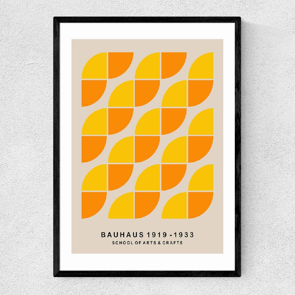 east end prints Yellow & Orange Bauhaus