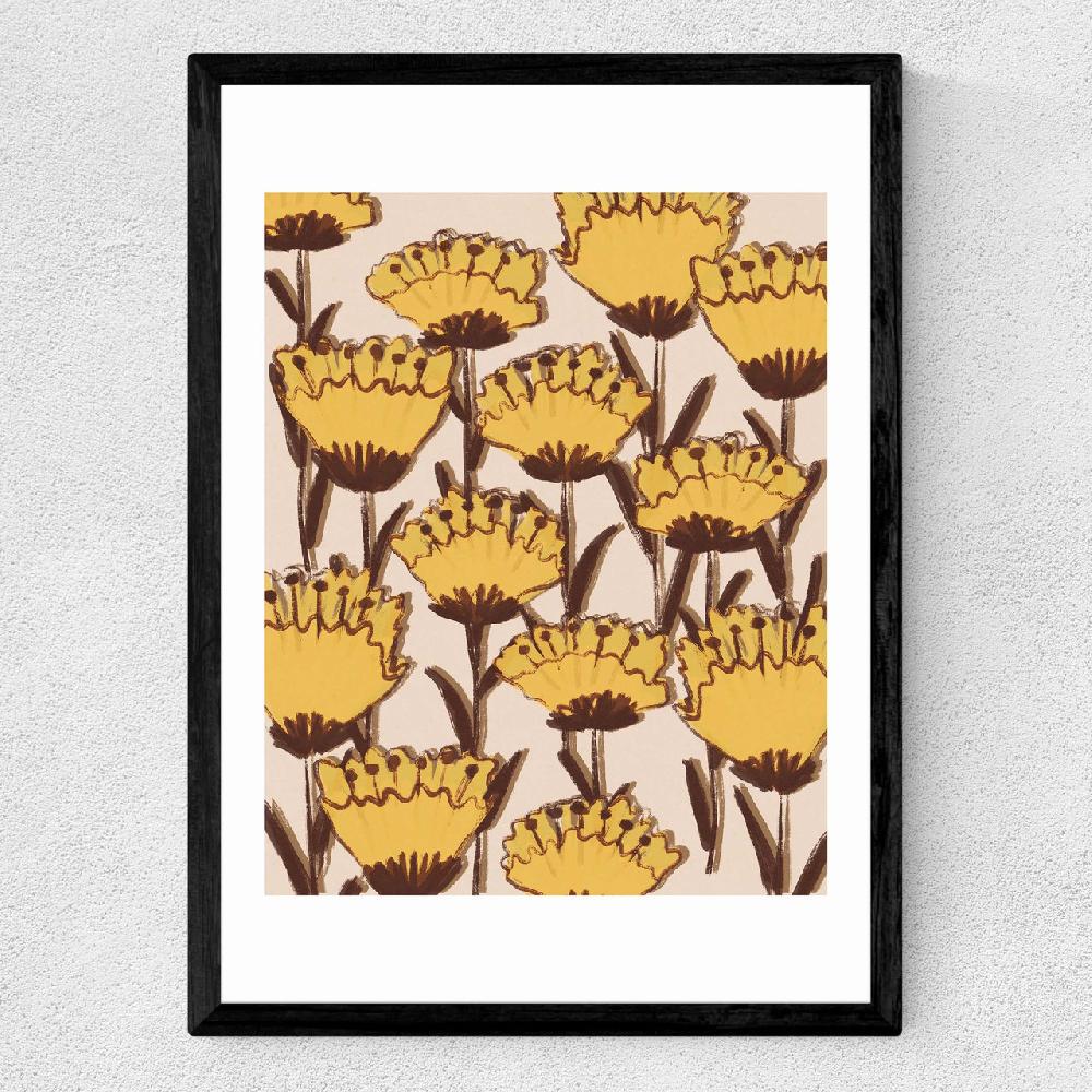 East End Prints Yellow Wildflowers
