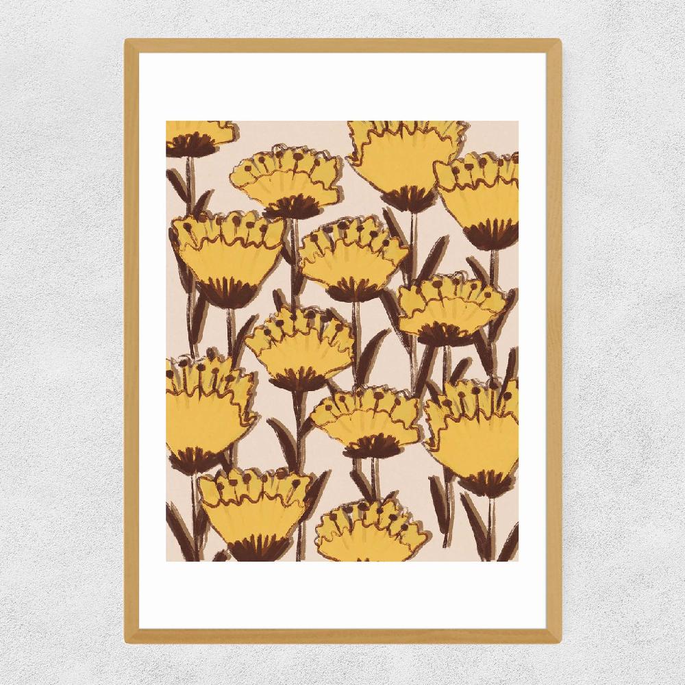 East End Prints Yellow Wildflowers