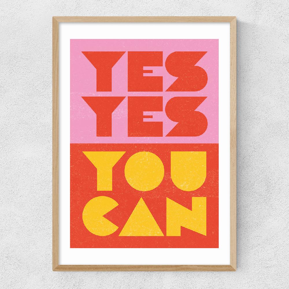 East End Prints Yes By Judy Andrews