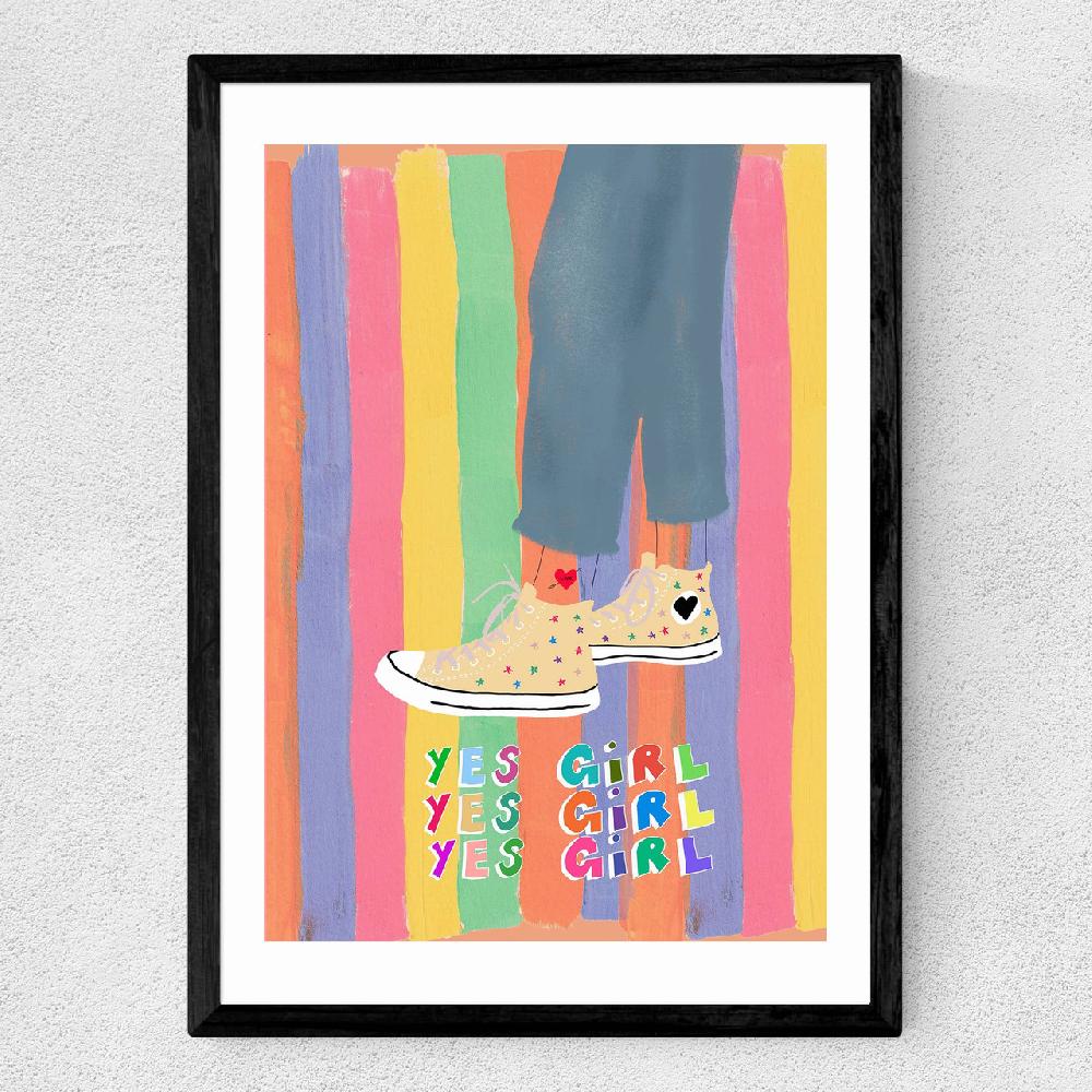East End Prints Yes Girl