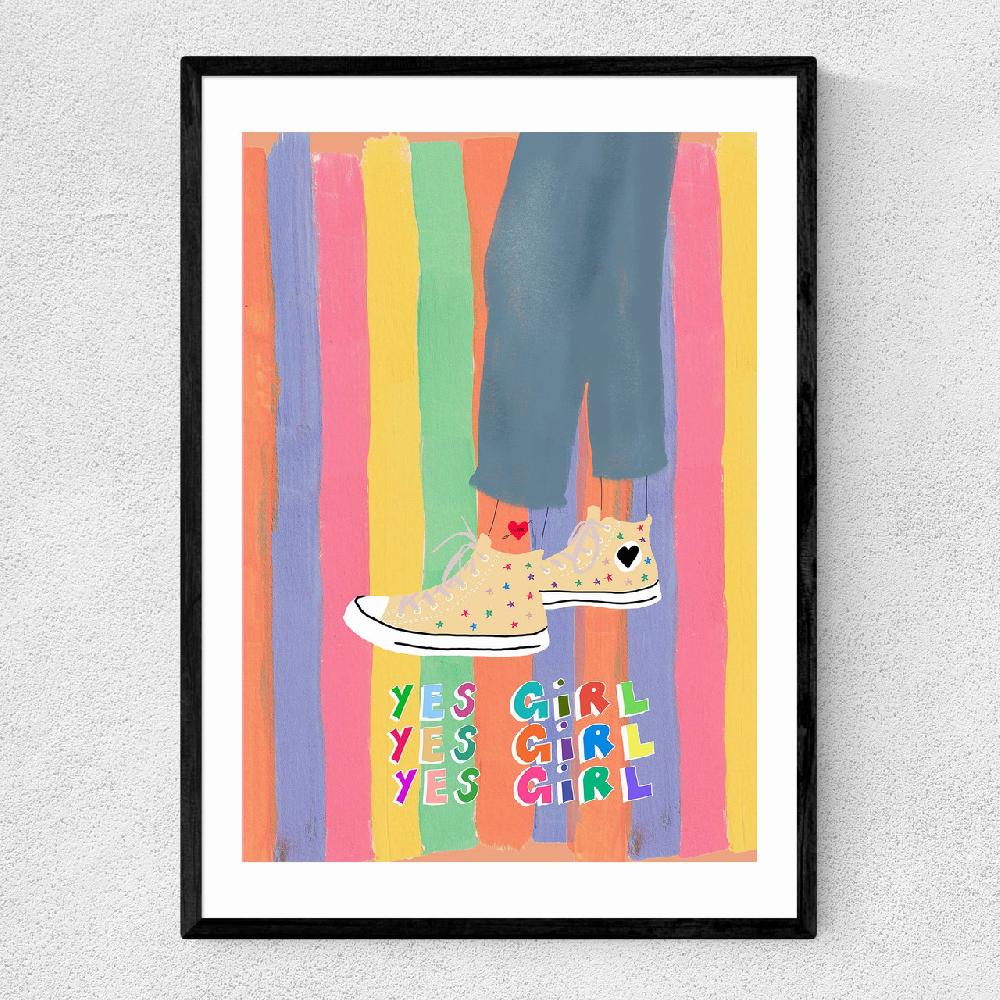 east end prints Yes Girl