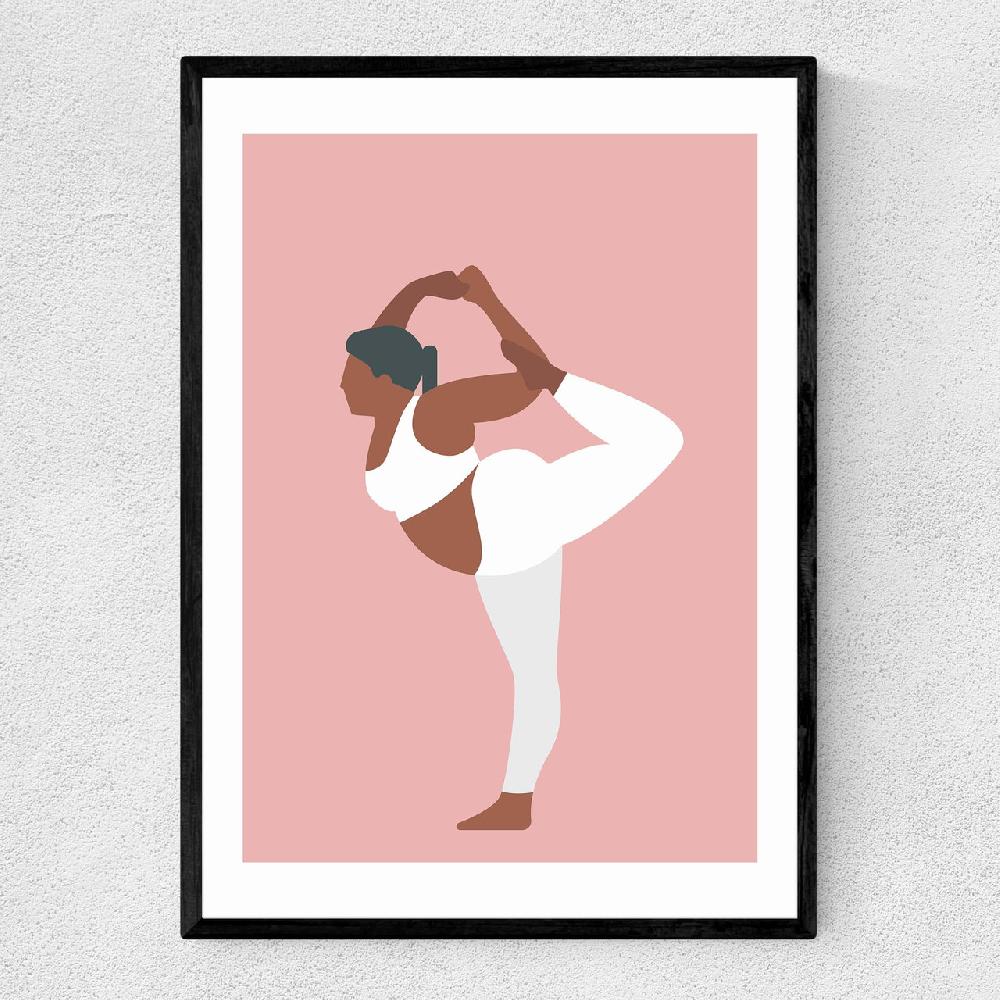 east end prints Yoga at 12 O'Clock