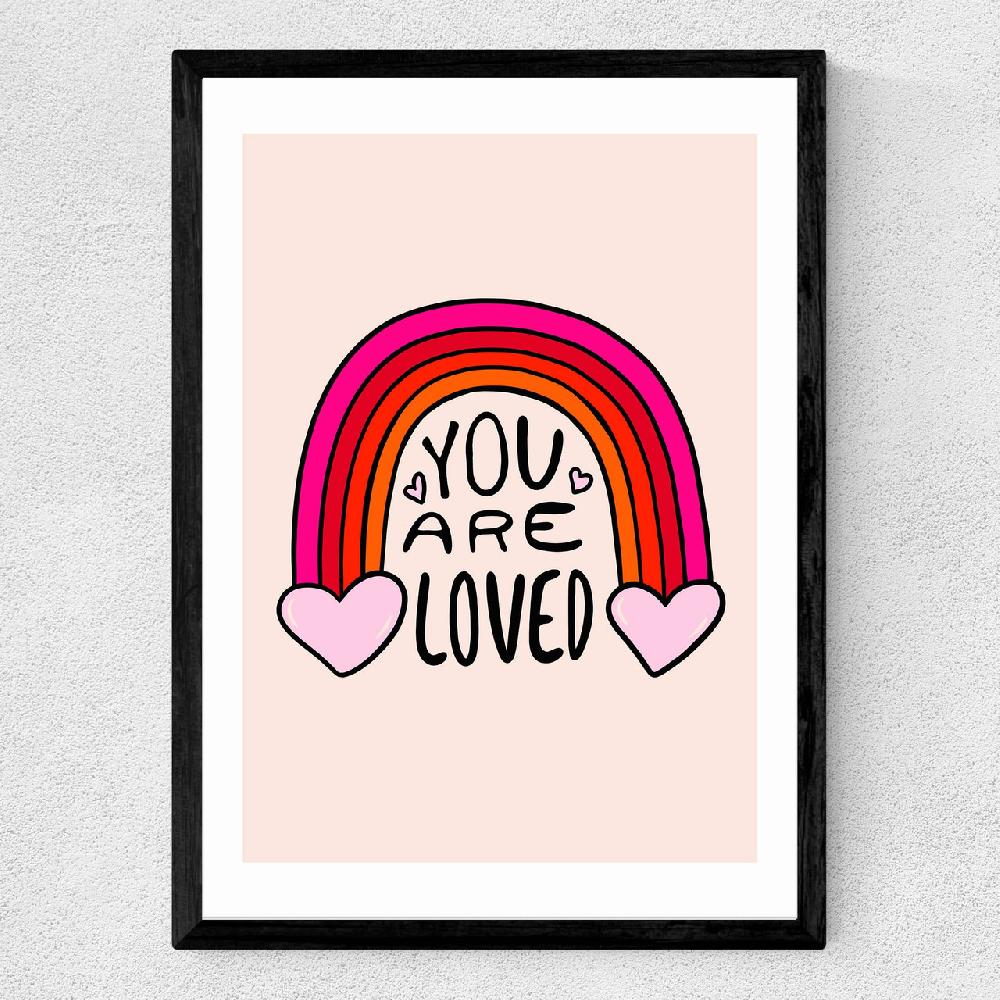 East End Prints You Are Loved By Doodle By Meg