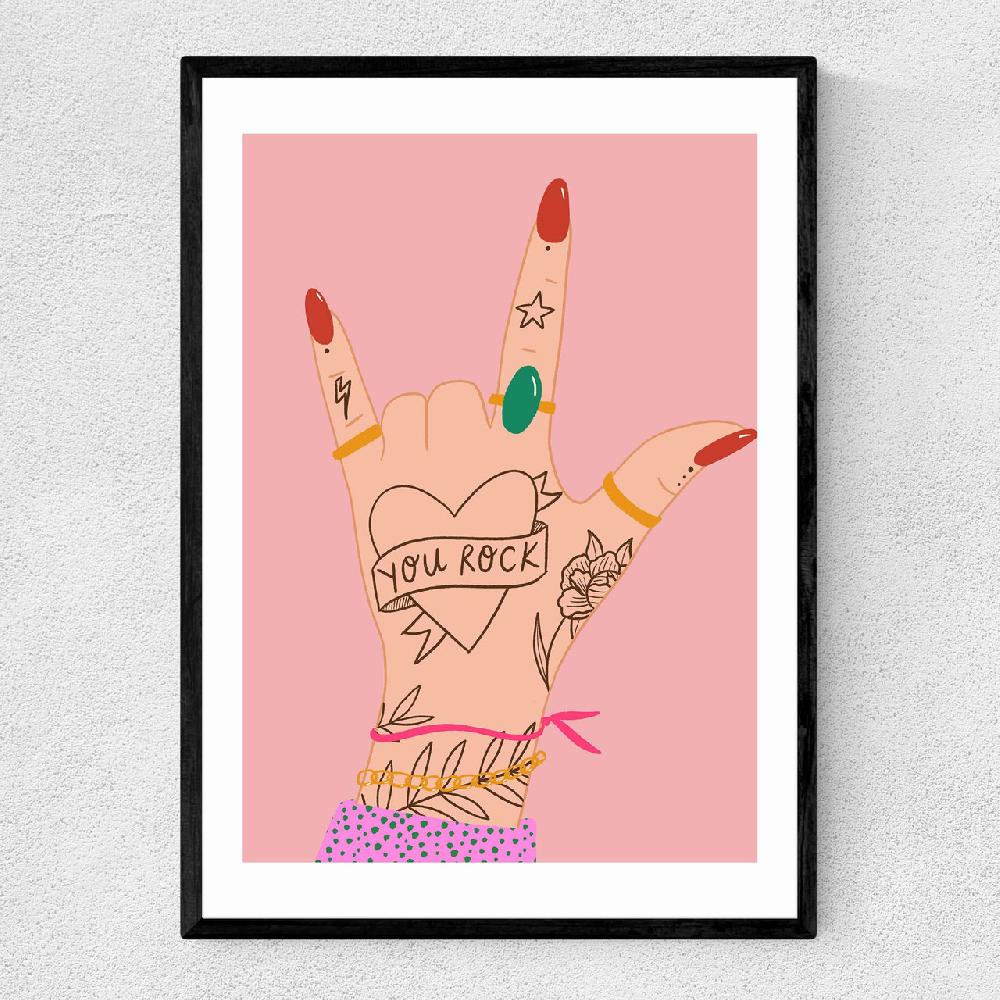 east end prints You Rock by Emmy Lupin Studio