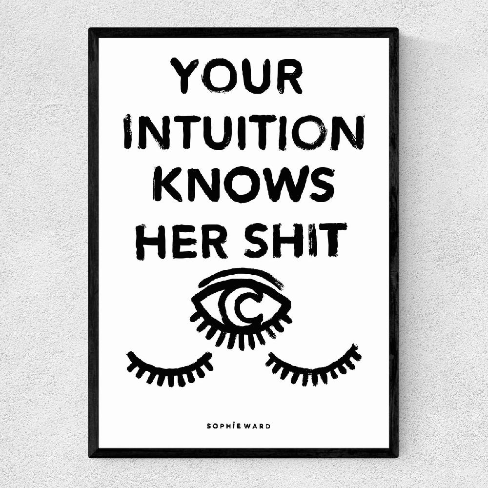east end prints Your Intuition (Black)