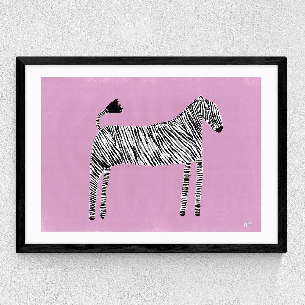 East End Prints Zebra By Nancy McKie
