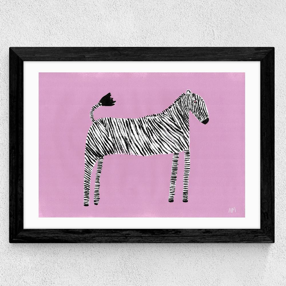 East End Prints Zebra By Nancy McKie