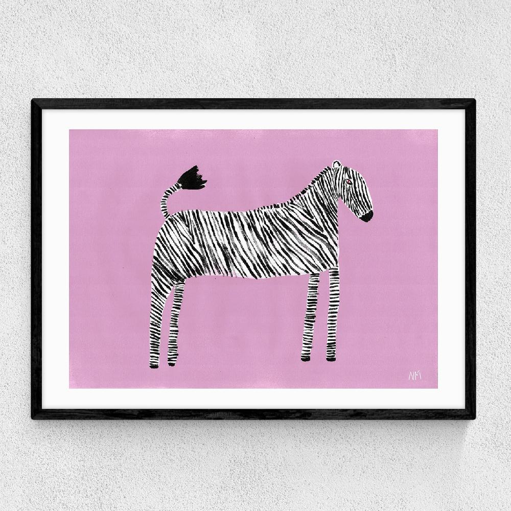 East End Prints Zebra By Nancy McKie