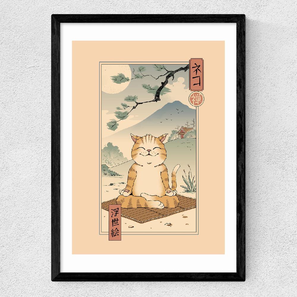 East End Prints Zen Neko