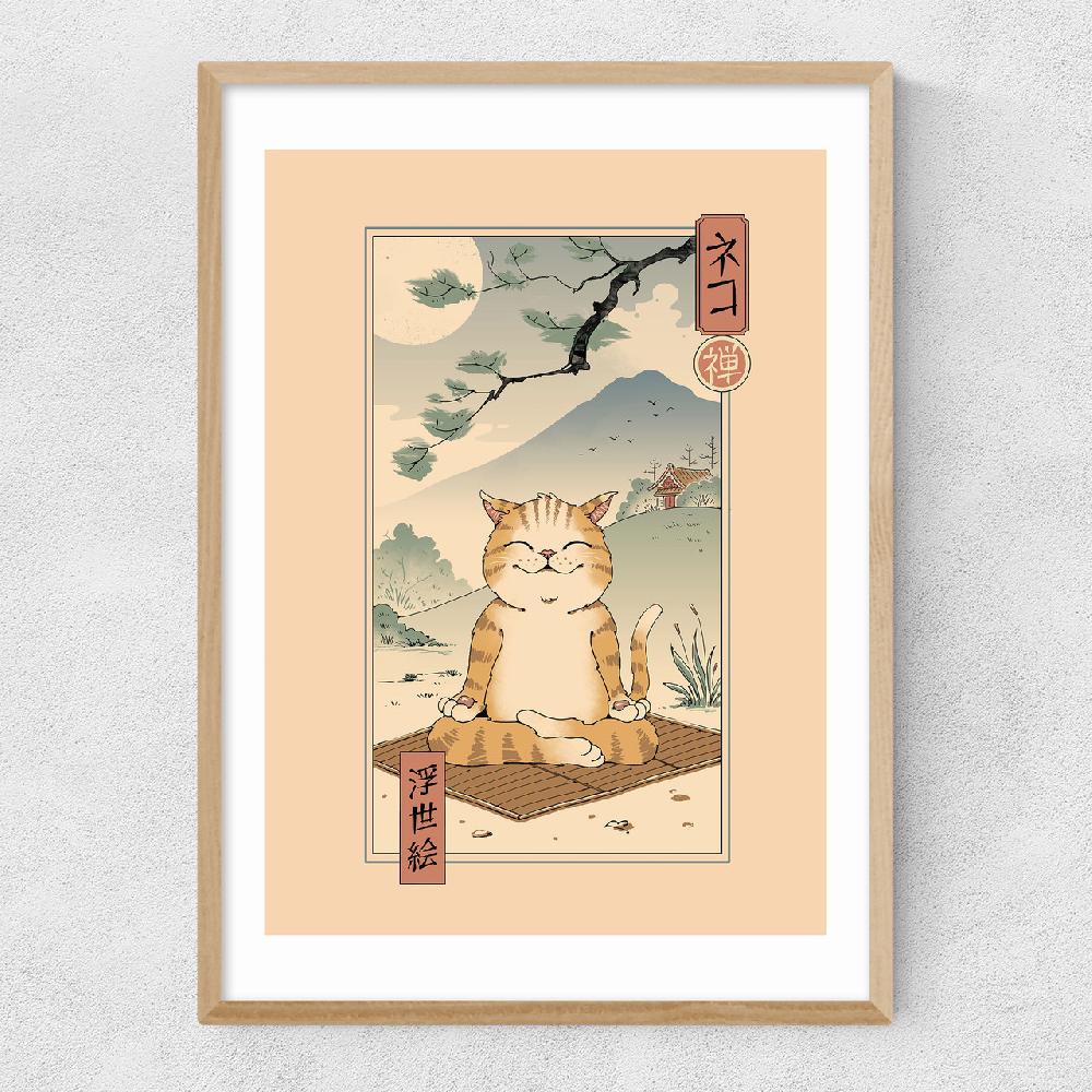 East End Prints Zen Neko
