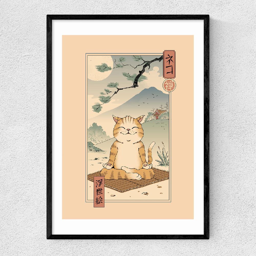 east end prints Zen Neko