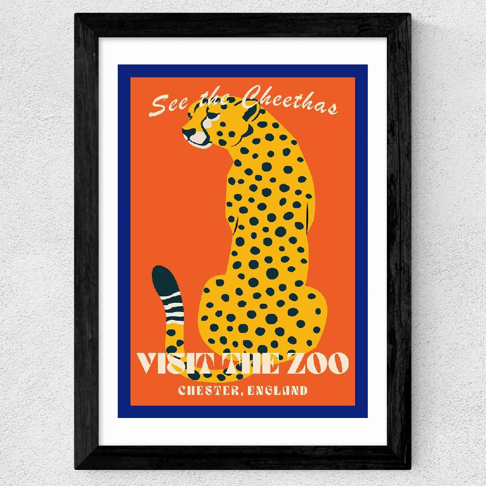 East End Prints Zoo Cheetah