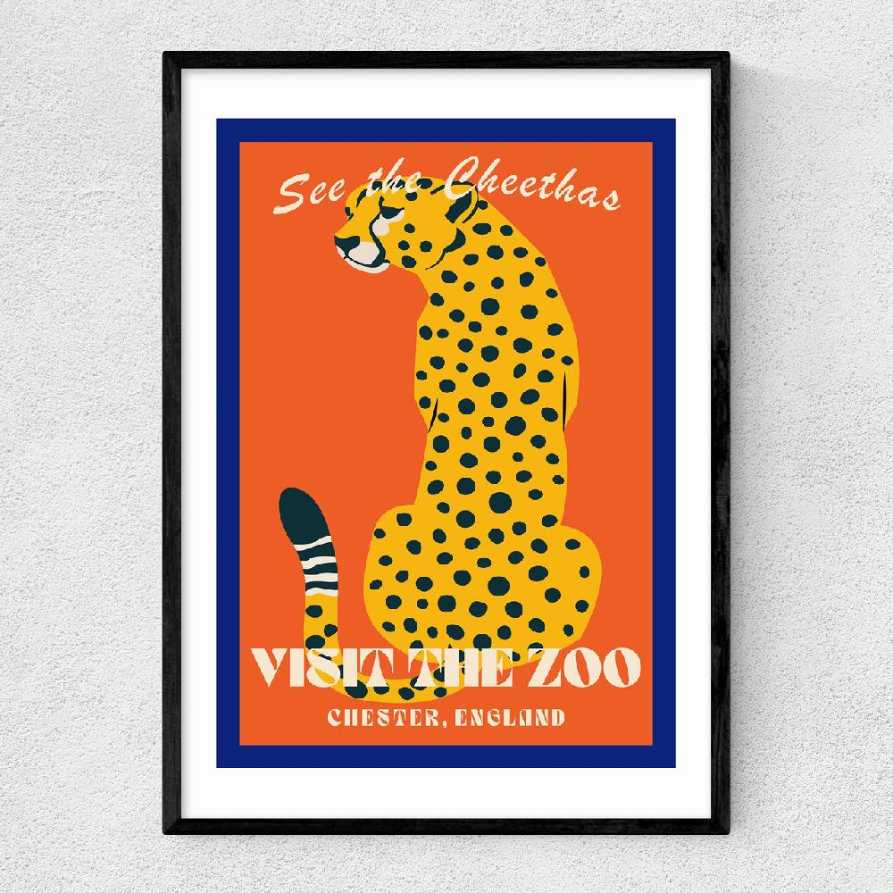 east end prints Zoo Cheetah