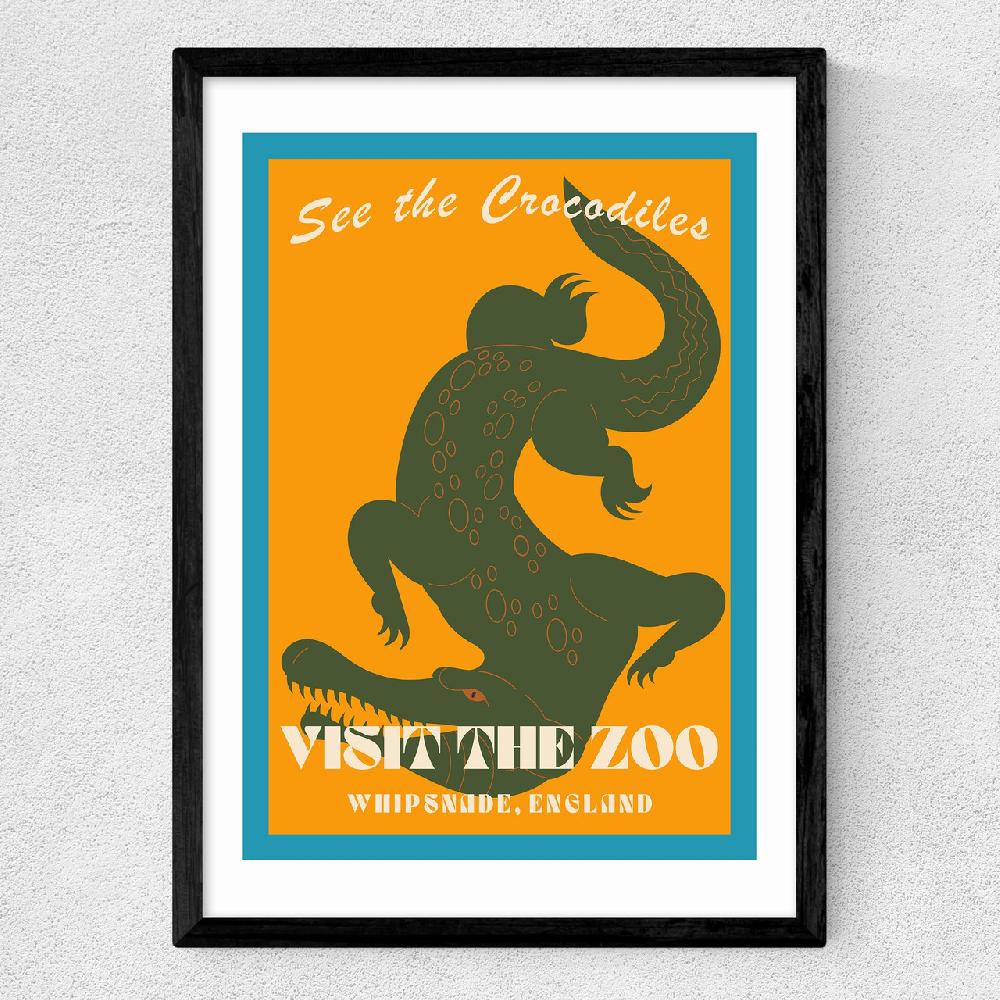 East End Prints Zoo Crocodile