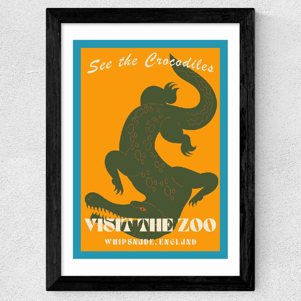 East End Prints Zoo Crocodile