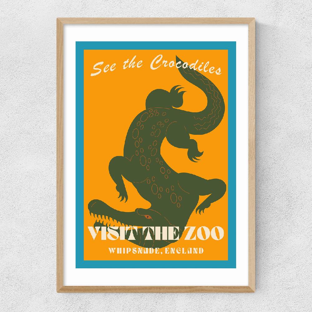 East End Prints Zoo Crocodile