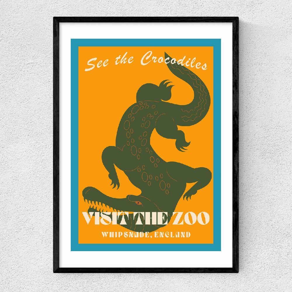 east end prints Zoo Crocodile