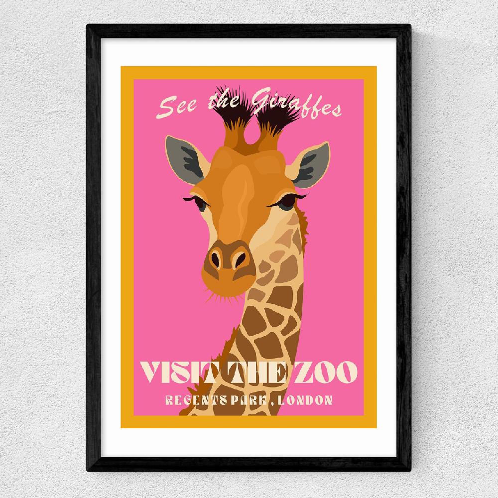 East End Prints Zoo Giraffe