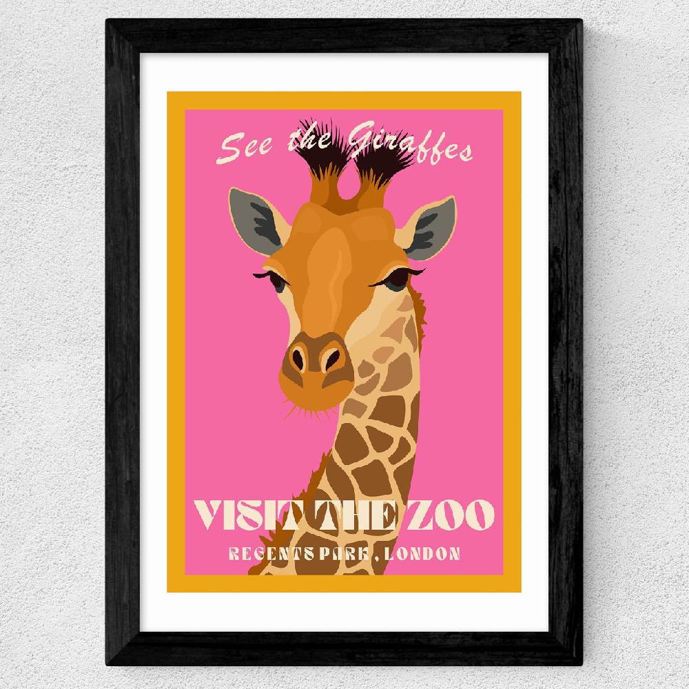 East End Prints Zoo Giraffe