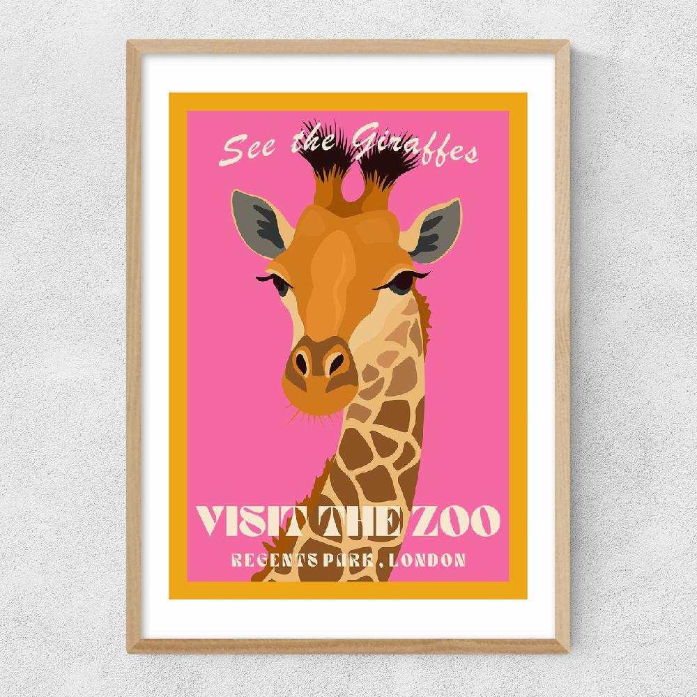 East End Prints Zoo Giraffe