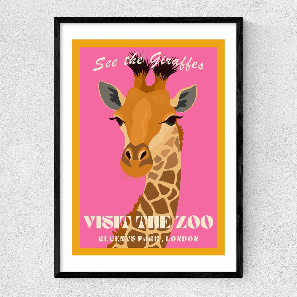 east end prints Zoo Giraffe