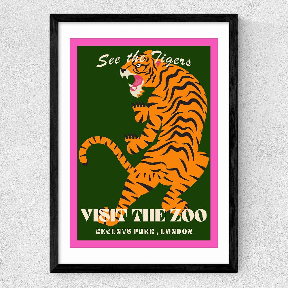 East End Prints Zoo Tiger