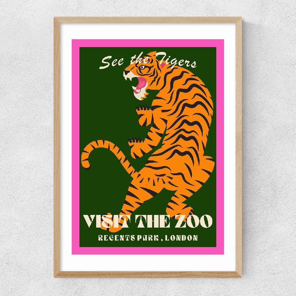East End Prints Zoo Tiger