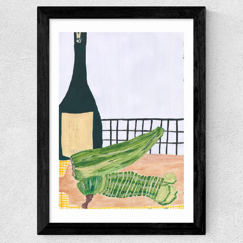 East End Prints Zucchini By Lucy Muss