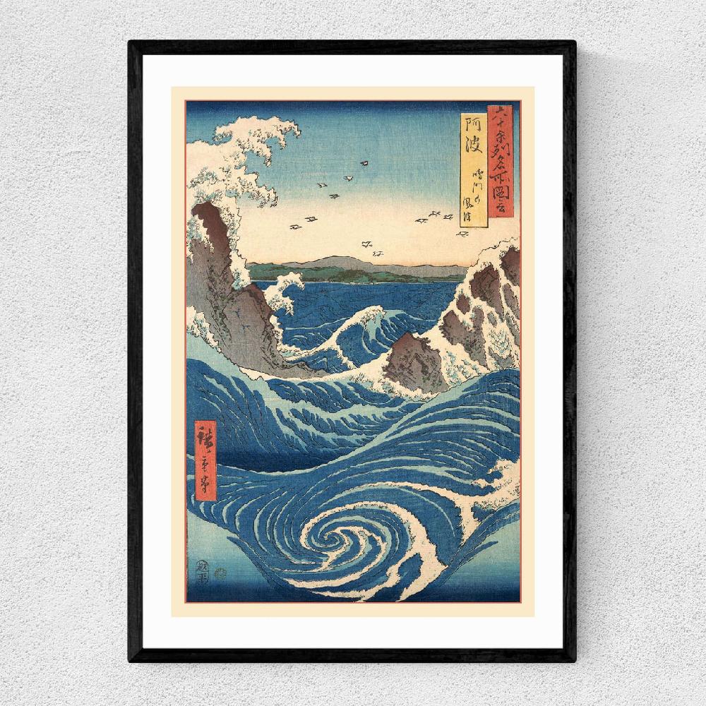 east end prints Famous Views of the Sixty-odd Provinces by Hiroshige