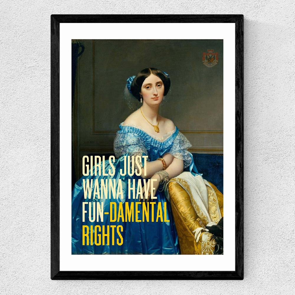 East End Prints Girl's Just Wanna Have Fundamental Rights