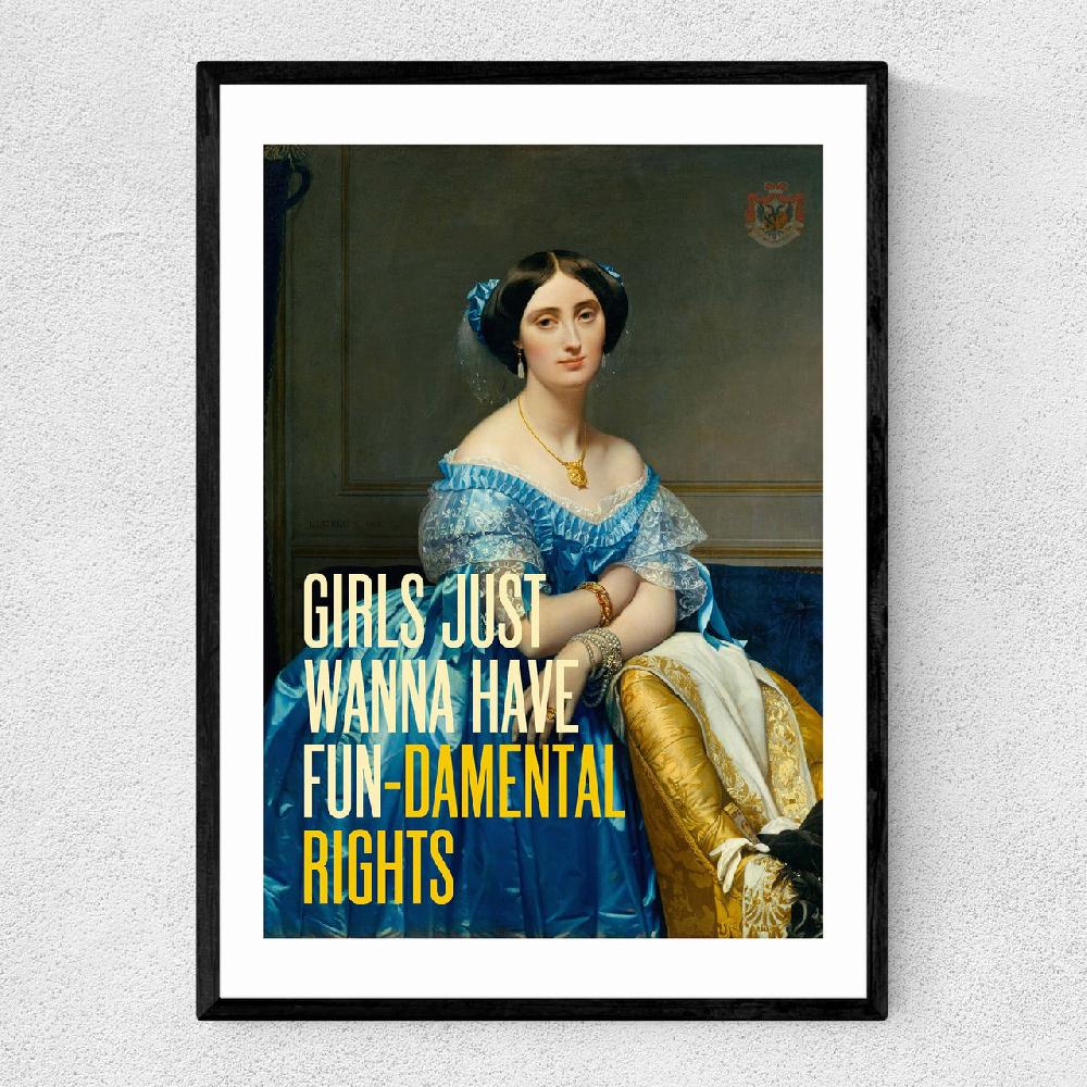 east end prints Girl's Just Wanna Have Fundamental Rights