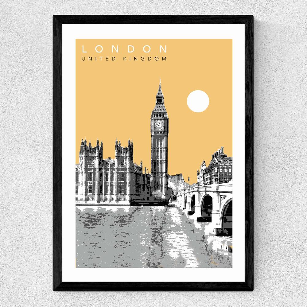 East End Prints London Cityscape By Becks Norf Design