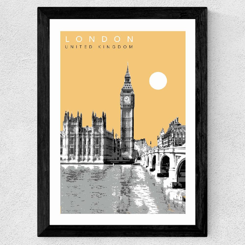 East End Prints London Cityscape By Becks Norf Design