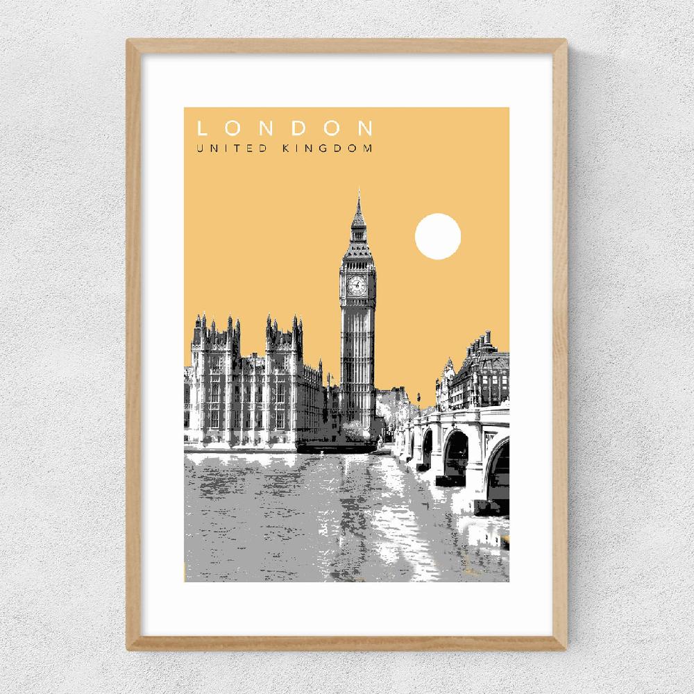 East End Prints London Cityscape By Becks Norf Design
