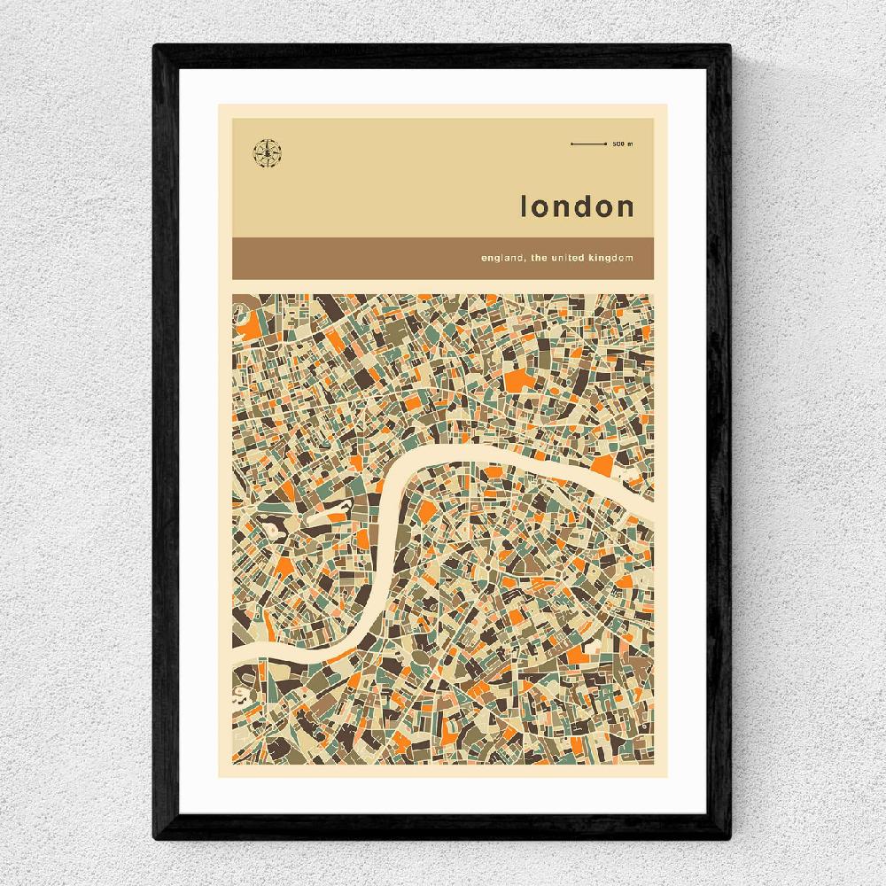 East End Prints London Streetguide By Jazzberry Blue